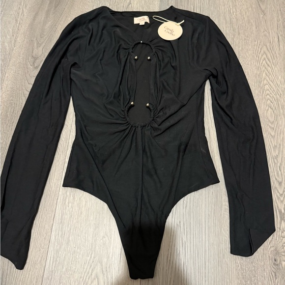 Camila Coelho Reyes Bodysuit (Revolve)- Black - Picture 3 of 5